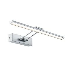 Schilderijverlichting GALERIA BEAM FIFTY LED met scharnierende arm, kantelbaar, nikkel geborsteld 