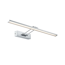 Schilderijverlichting GALERIA BEAM SIXTY LED met scharnierende arm, kantelbaar, nikkel geborsteld 