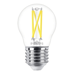filament lamp drop MASTER LEDLUSTER P45 927 DIMTONE Dim-To-Warm P45 E27 2,5W 340lm 2200-2700K CRI 90 dimmable