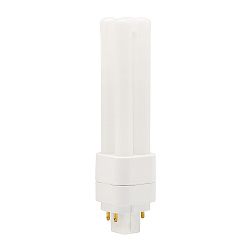 LED compacte lamp ESSENCE DUO/E18 HF EM 830 (RALUX DUO/E RETROFIT) schakelbaar mat G24q-2 7W 595lm 3000K 280� CRI >80 