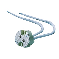 Fitting G4-GY6.35 2-polig, universeel, wit