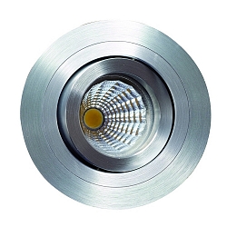 Inbouwarmatuur MELIMAR 1-voudig, rond IP20, aluminium glanzend