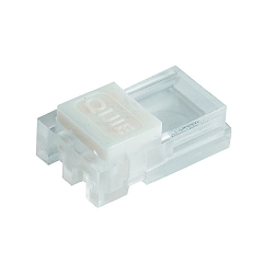 Voeding VARDAFLEX 0.8CM - PUSH LOCK-W 2-polig, mat, transparant