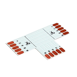 T-hoek bord VARDAFLEX 1.2CM 5-polig, RGBW, codeerbaar, wit