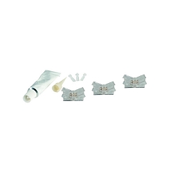 Directe verbinder VARDAFLEX 0.8CM set van 3, 2-polig, mat, transparant