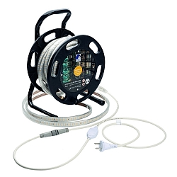 LED stripe VARDAFLEX AC WORK LIGHT PLUS / 15M DRUM 930 met voedermogelijkheid, met stekker, met handvat wit