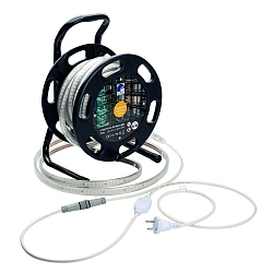 LED stripe VARDAFLEX AC WORK LIGHT PLUS / 15M DRUM 940 met voedermogelijkheid, met stekker, met handvat wit