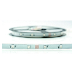 Volledig gesiliconiseerde ledstrip VARDAFLEX 3INONE-30 - 1.2CM met stekker, RGB wit