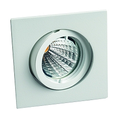 Inbouwarmatuur QUADRO draaibaar IP20, wit mat