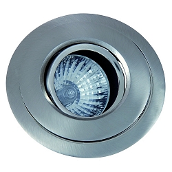 Alu die-cast Recessed spot for MR16, swivelling, IP20, iron brushed