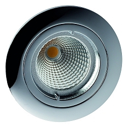 Inbouwarmatuur MR16 stijf IP20, chroom