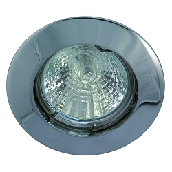 Inbouwarmatuur MR16 stijf IP20, chroom