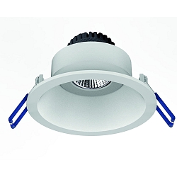Inbouwarmatuur TOM ROUND (EMPTY CASE FOR LED MODULE �5CM) rond, draaibaar, zonder contactdoos IP20, wit mat dimbaar
