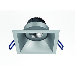 Inbouwarmatuur TOM SQUARE(EMPTY CASE FOR LED MODULE �5CM) hoekig, draaibaar, zonder contactdoos IP20, zilver mat dimbaar