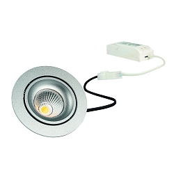 Inbouwarmatuur GAIL draaibaar, set van 1, dimbaar IP40, zilver mat dimbaar 718lm 2900 | 3100K CRI 80-89