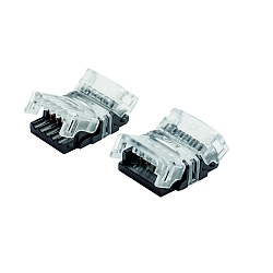 Verbinder VARDAFLEX 1.2CM - PUSH (RU-70500 + RU-70537) set van 1, 5-polig, RGBW, zwart, transparant