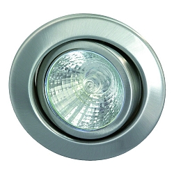 Inbouwarmatuur MR16 stijf IP20, rvs, glanzend
