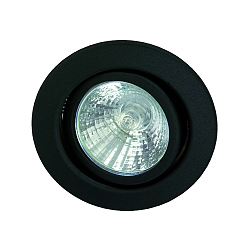 Downlight MR16 rond, draaibaar IP20, zwart mat