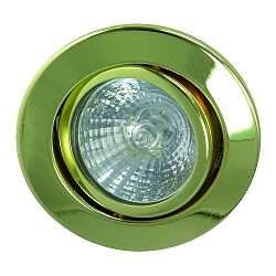 Inbouwarmatuur MR16 draaibaar IP20, glanzend, goud