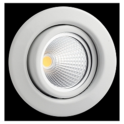 Inbouwarmatuur MR16 draaibaar IP20, glanzend, wit