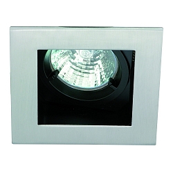Inbouwarmatuur MR16 hoekig, draaibaar IP20, rvs, glanzend