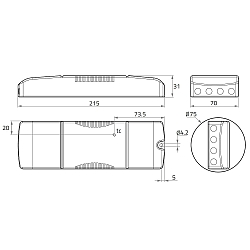 LED besturingsprogramma TRIDONIC,ON/OFF AC/DC SUITABLE constante stroom, schakelbaar