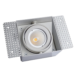 Plafondinbouwarmatuur VANYA 1-vlams, draaibaar, vierkant, flush IP20, wit dimbaar