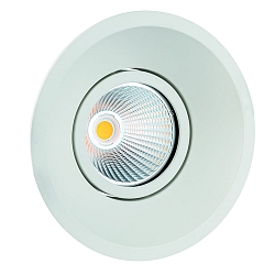 Inbouwarmatuur CORU-80 rond, draaibaar IP20, wit dimbaar