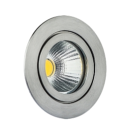 Plafondarmatuur voor buiten CIRDAN COB rond, stijf IP55, rvs dimbaar