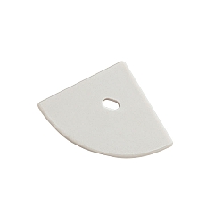 Eindkap EP30/30 rond, ingebouwde versie, met voedermogelijkheid, aluminium
