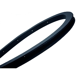 montageprofiel VARDAFLEX PLATIN Q 3D - SILICONE ANOLE BLACK- 1M flexibel, zwart