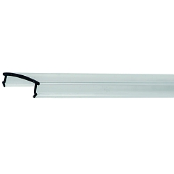 toebehoren Profiel omslag PFH405/8 / PFH415/8 / PFH425 / PFH435 / PFH455 - CLEAR 2M licht gebogen, transparant 200cm