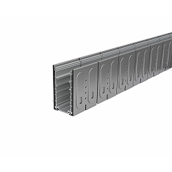 Vloerprofiel PLATIN INGROUND 3D / BENDABLE - INOX  verticaal, horizontaal, buigbare, rvs