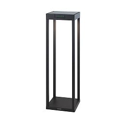 battery solar lamp RADIA MAXI with sensor IP65, graphite grey