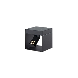 Oplaadbare zonnelamp ALEA met sensor IP65, grafietgrijs