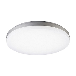 LED Ceiling luminaire CIRCEL, �27cm / height 4.3cm, IP20, 29W 4000K 1950lm, silver