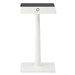 LED Tafellamp op batterijen NUINDIE CHARGE, IP54, 2700K / 2200K (Flex-Mood), met QI oplaadoppervlak, dimbaar, wit