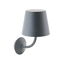 Wandarmatuur voor buitenshuis NUPARA met lampenkap IP65, antraciet, gepoedercoat