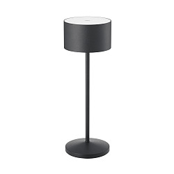 battery table lamp VELUNA up / down, CCT Switch, set of 1, with touch dimmer IP44, night black dimmable