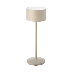 Tafellamp op batterijen VELUNA up / down, CCT Switch, Set van 1, met Touch-Dimmer IP44, duin beige dimbaar
