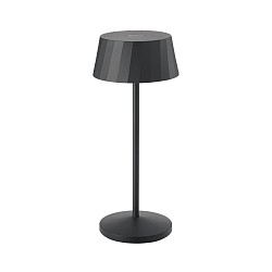Tafellamp op batterijen FACETTA down, CCT Switch, Set van 1, met Touch-Dimmer IP44, nacht zwart dimbaar