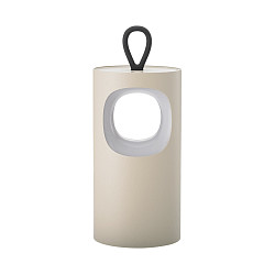 Tafellamp op batterijen LUNARI met USB-Aansluiting, CCT Switch, met Handvat, met Touch-Dimmer IP44, mat, duin beige dimbaar