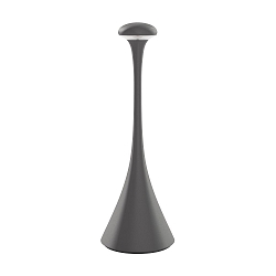Tafellamp op batterijen NUDROP CCT Switch, met Touch-Dimmer IP54, grafietgrijs dimbaar