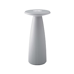 Tafellamp op batterijen NUFLAIR CCT Switch, met aanraakdimmer, gebr�llt IP54, mist grijs dimbaar