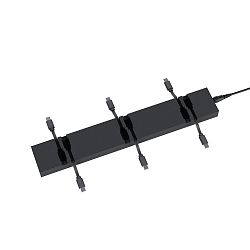 Ladestation NUINDIE USB-C 6-voudig, zwart