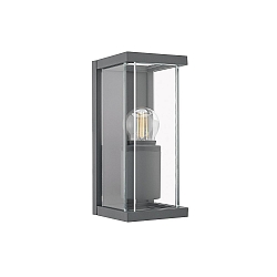 Wandarmatuur voor buitenshuis NULATERN MINI E27 IP54, antraciet dimbaar