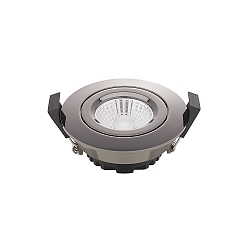 recessed luminaire DILED 68 swivelling, Dim-To-Warm IP30, chrome, black dimmable 6W 360lm 2100-2700K 36� 36� CRI 95