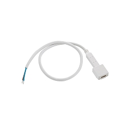 Feed-in for 230V High voltage LED Strips with 1.5cm width, length 150cm, incl. silicone gel, white, with Schuko plug