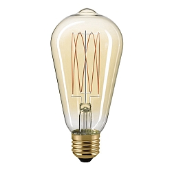 Filamentlamp SLIM RUSTIKA E27 7W 640lm 2700K 300� CRI 80 dimbaar