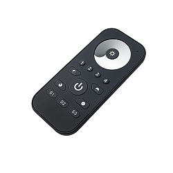 luxigent Hand held remote control 4-channel, DIM, with scene memory and zone selection, reach 20-20 meters, incl. wall holder